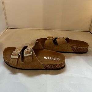 Shein Knockoff Birkenstocks Women Sz 8 Light Brown Suede Slightly Used